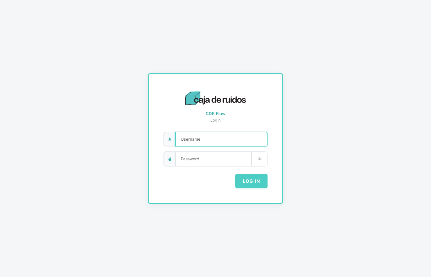 CDR Viewer login screen